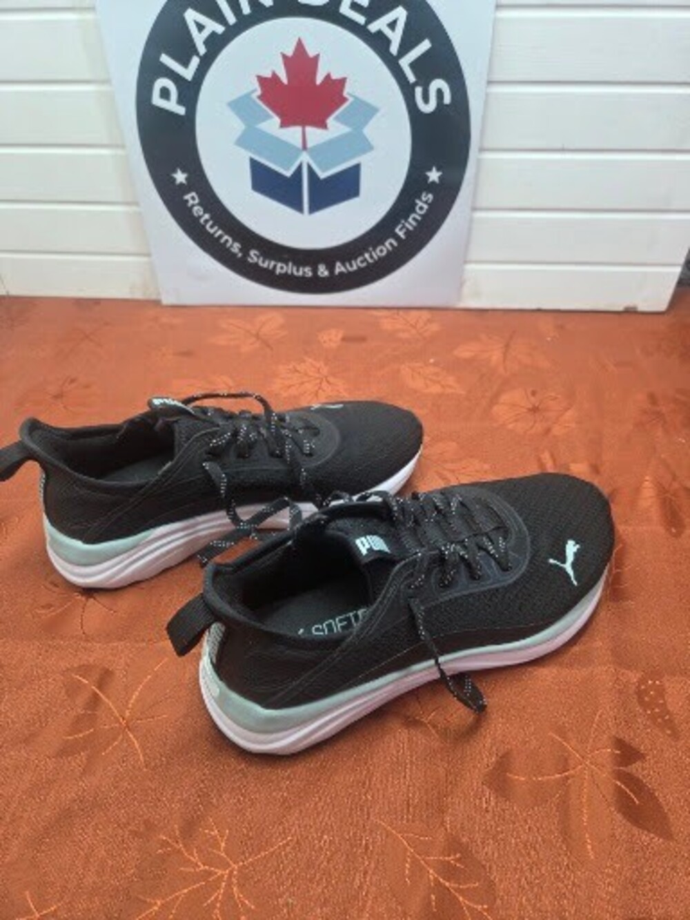PUMA Softride Sophia Eco Women's Running Shoes, Black & Mint, Size 7 US, Pre-Own